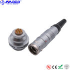 Waterproof Male Female Connector , 1K 2- 16 Pin Circular Connector  With Bend Relief
