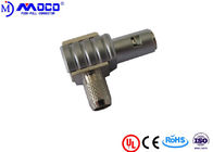 Unipole Right Angle Coax Connector , Coaxial Cable Male Connector  For Flaw Detector