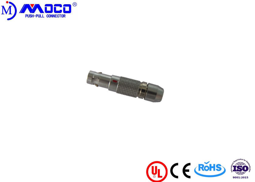 00B Series M7 Miniature 4 Pin Connector , Quick Release Cylindrical