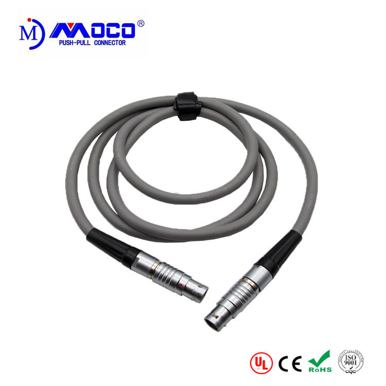 Durable Industrial Cable Assemblies Straight Plug Male Cable Circular Appearance
