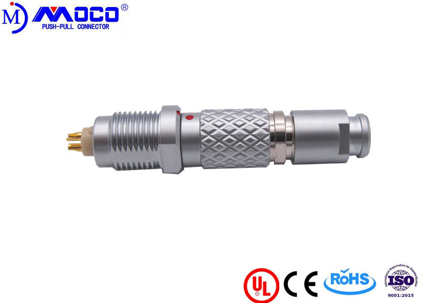 M15 2 Pin Circular Connector Without Nut , Cable Wire Connector Welding Contacts
