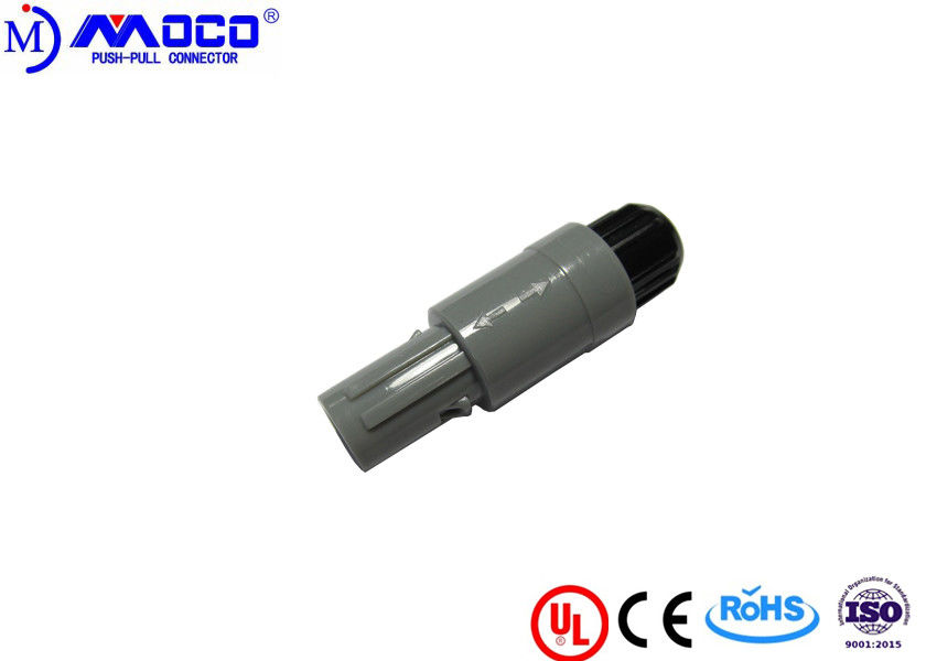 1P 5 Pin Circular Connector Push Pull For Endoscopic Technology With Black Nut