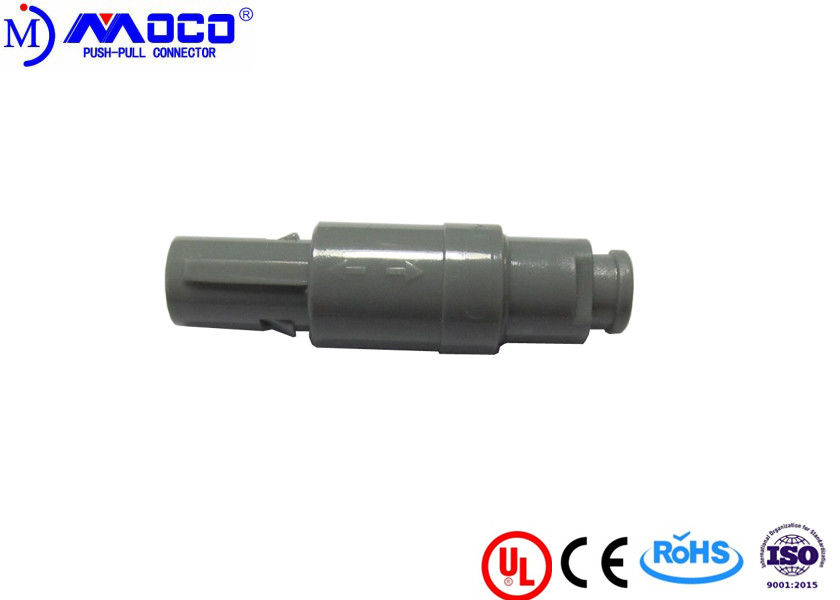 Holter Recorder Plastic Push Pull Connectors 4 Pin With A Nut PPS Insulator