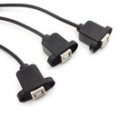 Data transfer series aviation plug to square USB plug