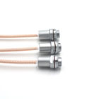 Circular Coaxial Push Pull Cable Connectors 4A Micro Precision Socket Waterproof