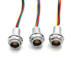 0K Series Push Pull 5 Pin Circular Connectors With Chrome Plated Brass Silver Shell