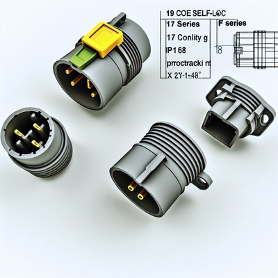 1031F Series 19 Core IP68 Circular Push Pull Connector