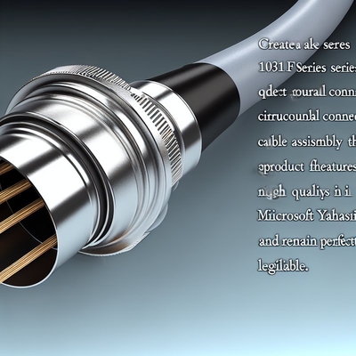 1031F Series IP68 Waterproof Circular Push Pull Connector 2-30 Cores