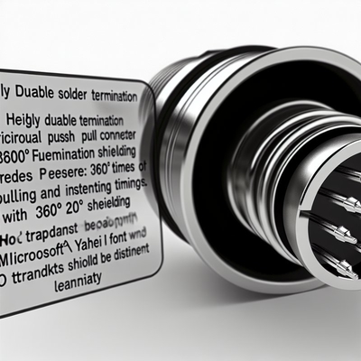 IP68 Waterproof Circular Push Pull Connectors 2-30 Cores 1031F Series