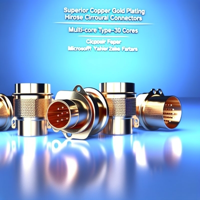 IP68 Waterproof Circular Push Pull Connector 2-30 Cores Solder Termination