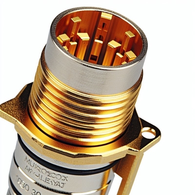 IP68 Waterproof Circular Push Pull Connector 2-30 Cores Solder Termination