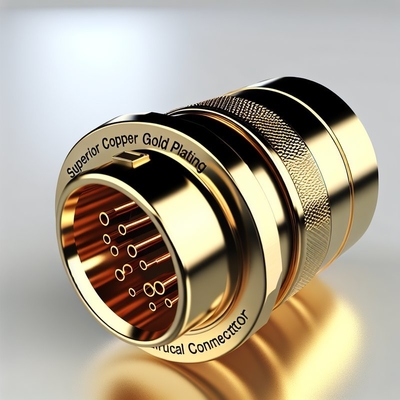 IP68 Waterproof Circular Push Pull Connector 2-30 Cores Solder Termination
