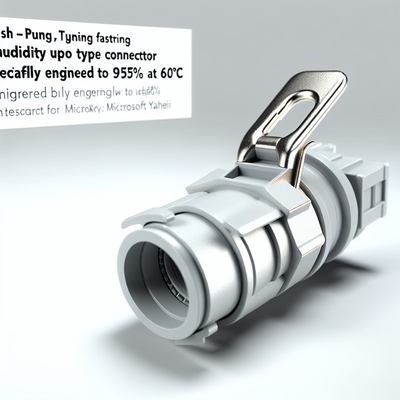 Push Pull Cable Connector with PPS Insert and Brass Contact