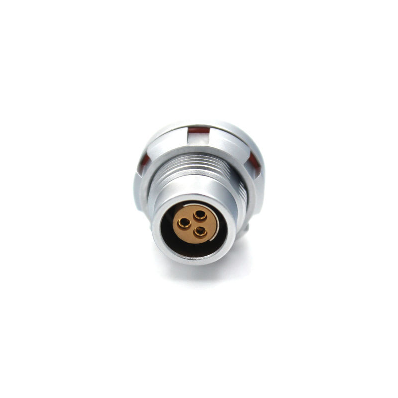 102F Series 3 Pin Miniature Circular Connector Waterproof Socket ISO9001 Approved