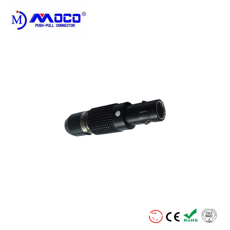 Black Chrome Plated Miniature 2 Pin Connectors , 00B Series Mini