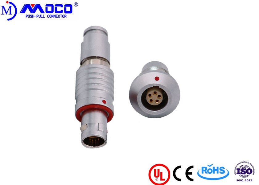 T6 FEG Circular Push Pull Connectors , 5 Pin Circular Cable Connectors 1B Size